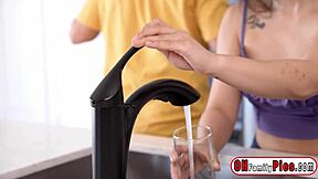 how does petite asian lulu chu deepthroat jay romero before rough pounding?