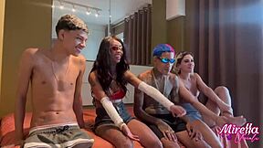 young friends finally lose their virginity alone at home