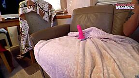 skinny big titted brunette raven lane masturbates in rv?