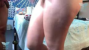 Horny latina wife with big booty devours BWC roughly