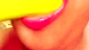 Chubby Indian milf gags on monster cock face fuck cumshot