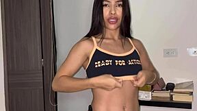 Latina Milf Removes Condom Rides Cowgirl Creampie To Get Pregnant Christmas Surprise