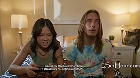 Lulu Chu Taught Hard By Family Pervert Blackmail Cock