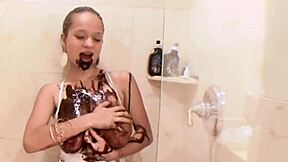 CHOCOLATE COVERED PETITE TEEN PARIS MILAN BATHING