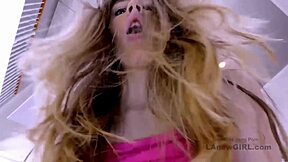 Head-turning brunette model strips and fucks during casting audition couch