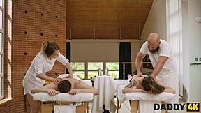 What spicy anal fun awaits daddy's young shaved slut?