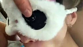 Teen pounds horny mother-in-law's wet pussy with monster cock creampie