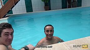 hunt4k brunette trades sex for cash with mature lover in hidden deal