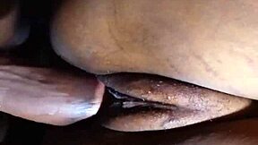 Skinny teen split wide fucked hard doggystyle by big black cock