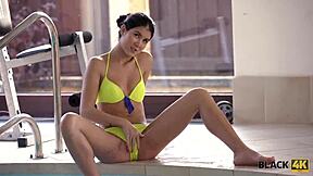 Teen Madelina Dee takes massive BBC from coach in big house