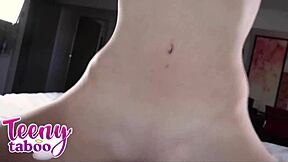 STEPDAUGHTER BROOKE JOHNSON RIDES STEPDADS DICK FOR CUM!