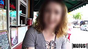 KITTY CAPRICE PUBLIC PICKUP CUMS OUTDOORS!