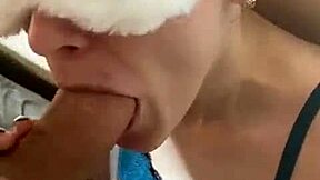 Teen pounds horny mother-in-law's wet pussy with monster cock creampie