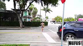 KITTY CAPRICE PUBLIC PICKUP CUMS OUTDOORS!