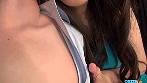 asian bitch meets experienced dude who fingers her big clit pussy hard