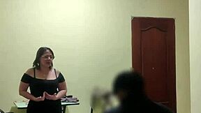 venezuelan housewife chubby latina fucked raw by boss in lingerie dorm roleplay