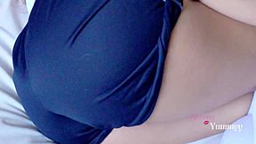 Skipped class with big ass classmate pounding her hard in shorts! 🔥🍑💦 She rides till creampie sexy uniform slut!