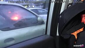 german skinny teen 18+ skips condom for risky car deepthroat cheat date in berlin 😲🍆