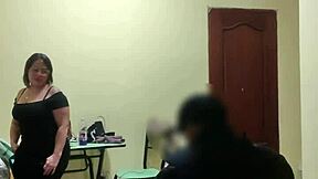 venezuelan housewife chubby latina fucked raw by boss in lingerie dorm roleplay