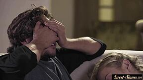 classy stepteen sucks huge cock rides cumshot fantasy