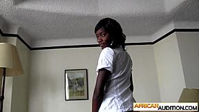 I ravage Oseye's big African teen ass after blowjob