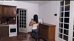 Halloween cutie rides scary cock cowgirl to cum