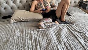 Step-Brother Gives Teen Anal Creampie Lover's Day Gift