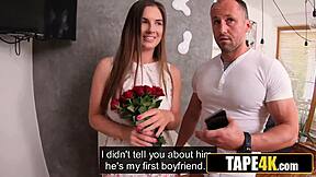 Fucking Ex-Girlfriend Hard While Cuckolding Her New Fiancee