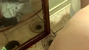 hooker bangs customer in trap house bathroom cum on ass