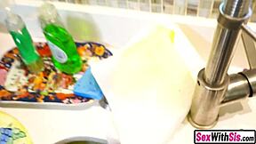 stepsis slut latina teen blows me then rides my cock to shut me up for good