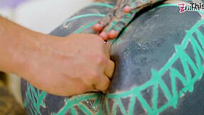 wanna see two tattooed goth teens gape asses in atm double anal orgy ending in facials?