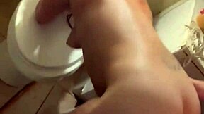 hooker bangs customer in trap house bathroom cum on ass