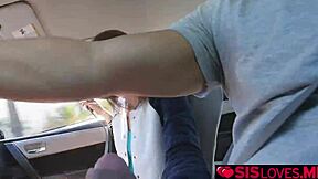 Charity Crawford Teases Stepbro's Cock in Uber