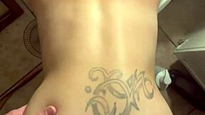 hooker bangs customer in trap house bathroom cum on ass