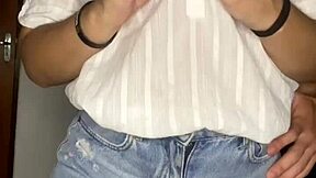 debora mendes deepthroats wellington ribeiro's big cock rides hard then finishes doggystyle in lingerie pt 1