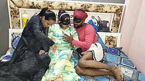 Real desi stepsisters call gigolo to fuck thirsty pussies dirty hindi