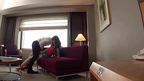 damn tall japanese college girl with huge natural tits flashes armpits and skirt in secret photoshoot!