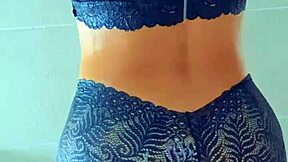 gorgeous tanned latinas shower wet pussies after pool horny masturbation