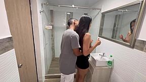 we fucked quick in the bathroom before our parents got home