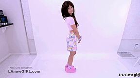 cute brunette teen fucked hard during modeling casting audition