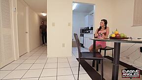 big boobie teen babysitter kelsey jones licks pussy muff dives cock