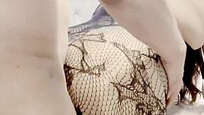 chubby wife fucked hard in pantyhose lingerie skirt