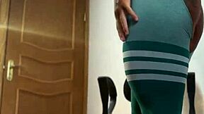 Homemade Fitness Slut Fingers Ass Then Takes Dick Deep