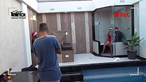 backstage christmas scene shoot with rubens badaro wallif santos