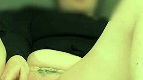 young hotel girl rubs to huge orgasm