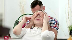 friends share blonde teen for deep dp and riding