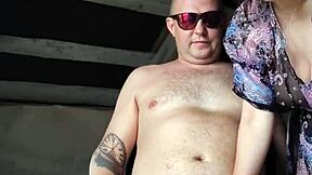 Stepsis moans as I grope her pussy stroking to huge cumshot?