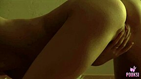 Blonde Princess Alexandra Spreads Petite Shaved Ass