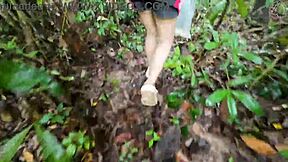 thai girl walks showin pussy roadside thai audio clear 🌳😏💦