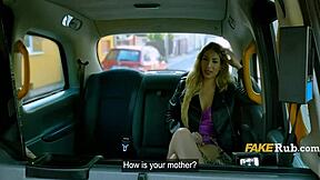 Venezuelan wife rides cabbie doggystyle backseat taxi ride